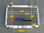 Aluminum Radiator For 1993-1997 Toyota Land Cruiser FZJ80 1FZFE Lexus LX450 4.5L. Fixed Price $175.00.