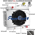Aluminum 4-ROW Radiator Shroud Fan For 1969-1970 Chevy Bel Air Caprice Impala.. Fixed Price $299.00.