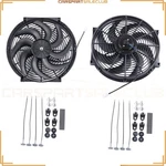 2 X Radiator Condenser Cooling Fan 14" Inch Universal For Audi Q3 Q5 Bmw. Fixed Price $69.29.