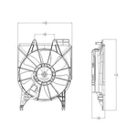 New Aftermarket Passenger Side A/c Condenser Fan Assembly 38616RWCA02. Fixed Price $95.19.