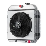 3 Rows Aluminum Radiator Shroud Fan For 1960-1962 Chevy Apache Pickups Truck Gmc. Fixed Price $217.55.