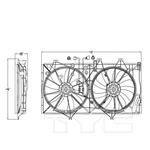Tyc 622950 Dual Radiator And Condenser Fan Assembly For 12-18 Avalon Camry ES350. Fixed Price $183.63.