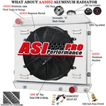 4 Row Radiator+shroud Fan+relay For 1963-1966 Chevy C/k Pickup Truck C10 C20 C30. Fixed Price $359.00.