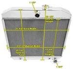 1955 1956 1957 Chevy Bel-air V8 Mount Champion 2 Row Aluminum Radiator EC5057. Fixed Price $261.20.