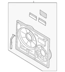 Genuine Volkswagen Fan Shroud 7L0-121-207-E. Fixed Price $489.34.