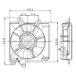 Passenger Radiator Fan Motor Us Built Vin 1ST Digit Fits 97 Neon 40643. Fixed Price $135.00.