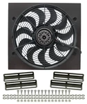 Derale 16919 High Output 17" Electric Puller Fan/black Steel Shroud Kit. Fixed Price $304.27.