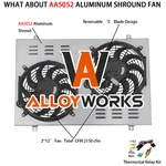 Aluminum Shroud Fan+relay 1985-97 Ford Bronco F150 F250 F350 4.9L L6.ENGINE.. Fixed Price $109.00.