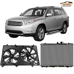 Electric Radiator & Cooling Fan Kit For 2008 2009 2010-2013 Toyota Highlander. Fixed Price $150.29.
