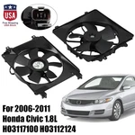 2PCS Cooling Fan Assembly Fits 2006-2011 Honda Civic Sedan Coupe 1.8L Auto Trans. Fixed Price $96.19.