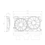 Tyc 622790 Dual Radiator And Condenser Fan Assembly. Fixed Price $181.91.