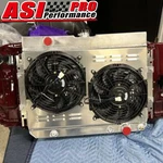 Row Aluminum Radiator Shroud Fan For 1963 1968 Impala Chevelle Belair Asi. Fixed Price $259.00.