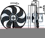 Engine Cooling Fan Left,front Nissens 85544. Fixed Price $167.95.