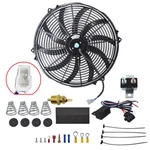12V Thermostat Relay Switch Kit 16" Electric Radiator Cooling Fan High 3000CFM. Fixed Price $49.49.
