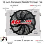 Aluminum Radiator Shroud+fan For 1955 1956 1957 Chevy Bel-air Nomad V8 Engine. Fixed Price $99.00.