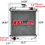Asi Aluminum Radiator Fits Kubota U15-3 U17-3 Excavator RA221-42300. Fixed Price $139.00.