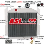 3 Row Aluminum Radiator For 1949-1952 1951 Studebaker Pickup CC4952 Mt. Fixed Price $159.00.