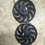 2X 12" Inch Universal Slim Fan Push Pull Electric Radiator Cooling 12V Mount Kit. Fixed Price $50.00.