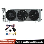 Aluminum Radiator Shroud Fan Fit 1984-2001 Jeep Cherokee Xj Comanche 2.5L 4.0L. Fixed Price $142.88.