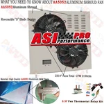 Asi Aluminum Radiator Shroud Fan Ford F250 F350 F450 6.0L Powerstroke 03-07. Fixed Price $129.00.