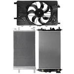 Pickoor Electric Radiator Condenser Cooling Fan Kit For Chevrolet Cruze 2010-15. Fixed Price $193.99.