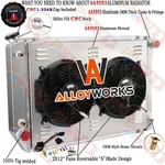Aluminum Rows Radiator Shroud Fan 1980-84 Ford F150 F250 F350 5.8L 7.5L. Fixed Price $309.00.