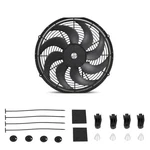 Universal 16 Inch Black Slim Radiator Cooling Fan 12V 100W Push Pull With Mount. Fixed Price $64.93.