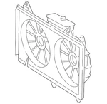 Genuine Lexus Engine Cooling Fan Shroud 16711-50110. Fixed Price $204.09.