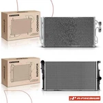 A-premium Radiator & Ac Condenser Kit For Bmw 335I 320I 328I Xdrive Manual Trans. Fixed Price $154.99.