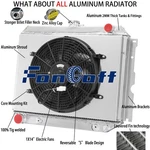 3 Row Radiator Shroud Fan For 1968-1974 Dodge Charger Challenger Coronet Fongoff. Fixed Price $199.00.