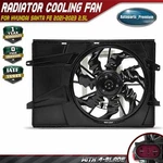 Radiator Cooling Fan Assy W/ Brushless Motor For Hyundai Santa Fe 2021-2023 2.5L. Fixed Price $175.89.